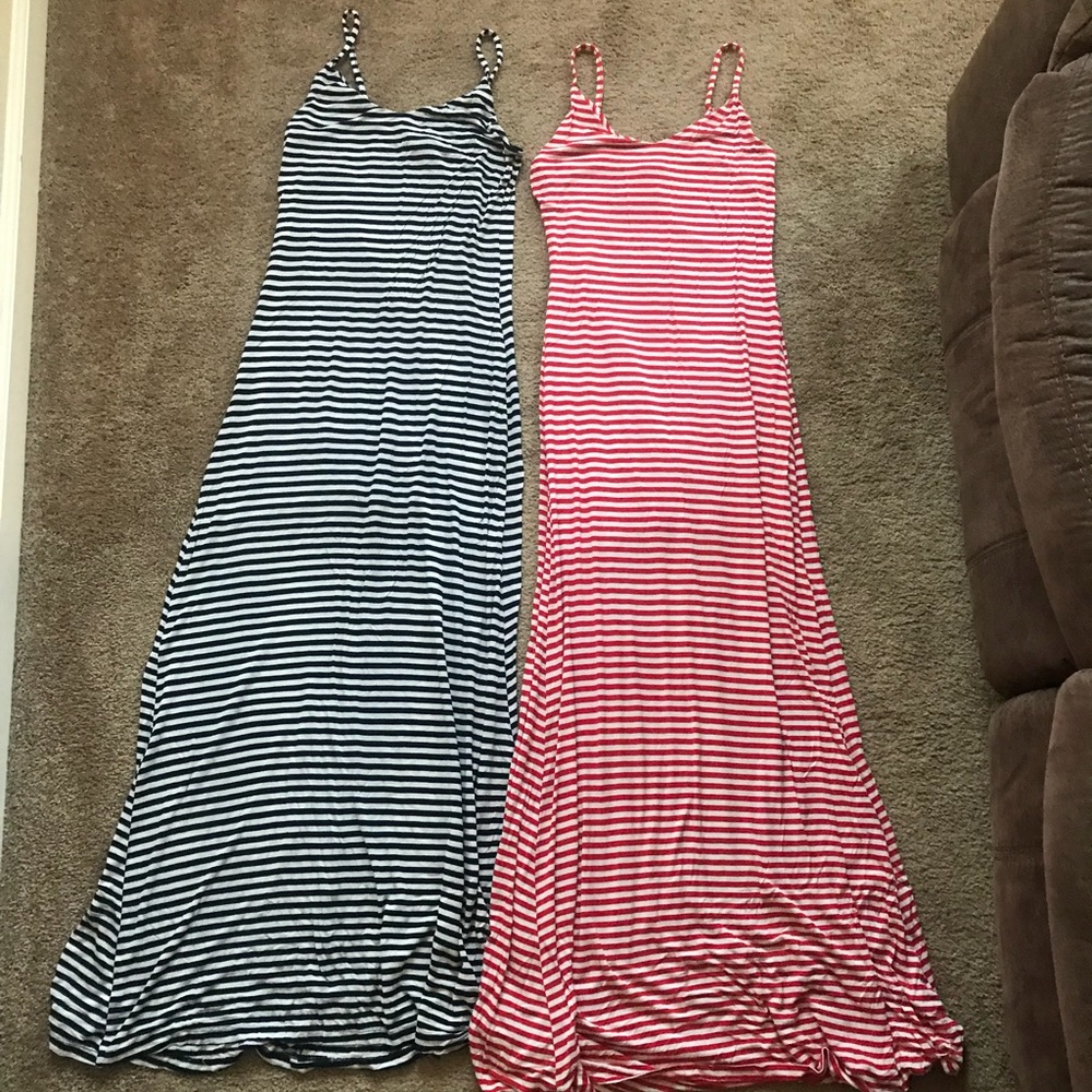 Women’s Striped Black & White Maxi Dress